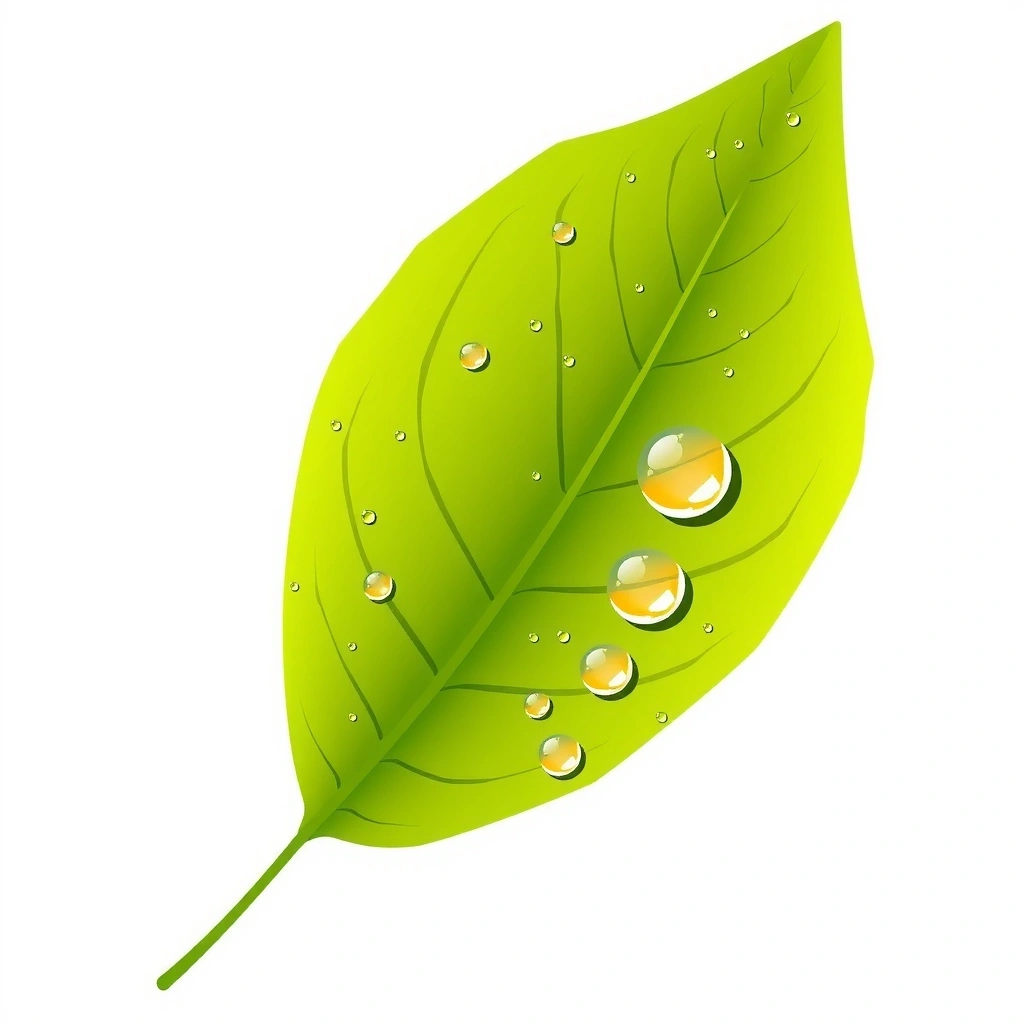 Green leaf symbolizing natural ingredients